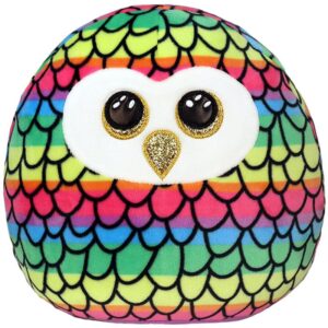 Ty Squishy Beanies Owen pernuță de pluș Multicolor Owl 3y+ 22 cm-ro