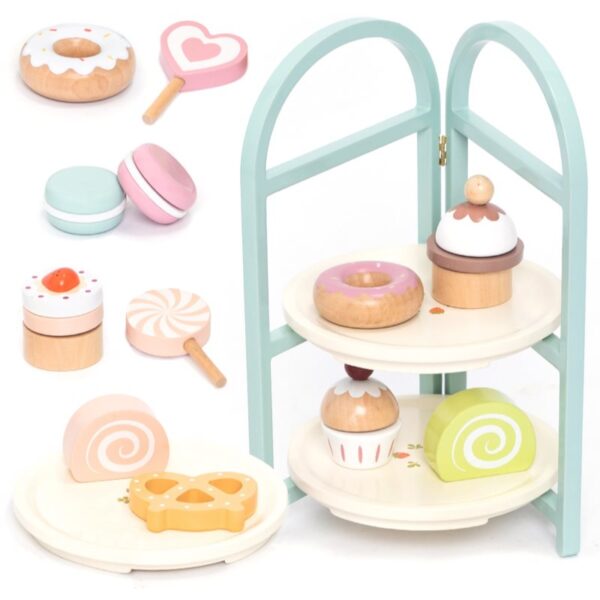 UMU Toys Dessert set jucărie cu activități din lemn 3y+-ro