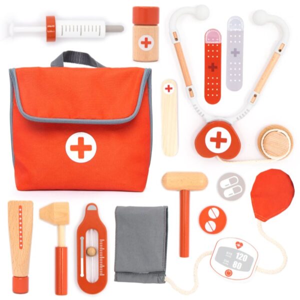 UMU Toys Mini doctor's set jucărie cu activități din lemn 3y+ 1 buc-ro