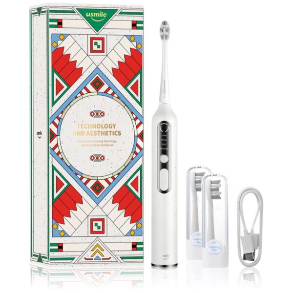 USMILE U3 periuta de dinti electrica sonica + 2 capete de schimb Sunlight White 1 buc-ro