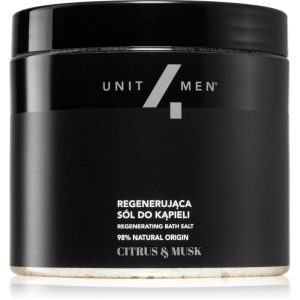 Unit4Men Bath Salt Citrus & Musk sare de baie efect regenerator 700 g-Țena