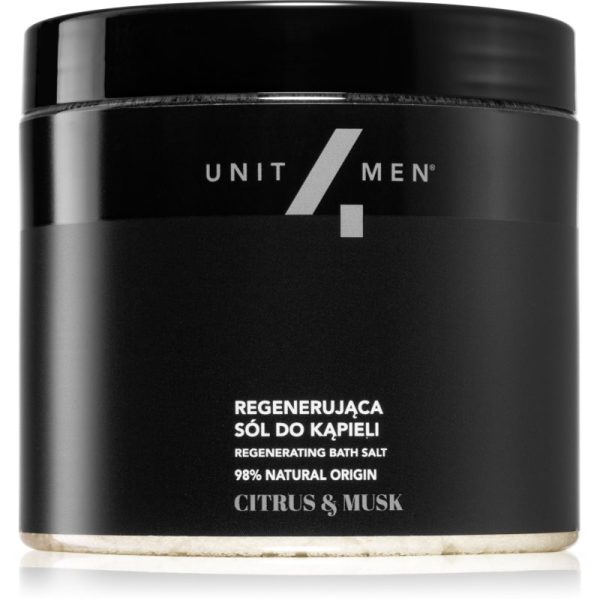 Unit4Men Bath Salt Citrus & Musk sare de baie efect regenerator 700 g-Țena