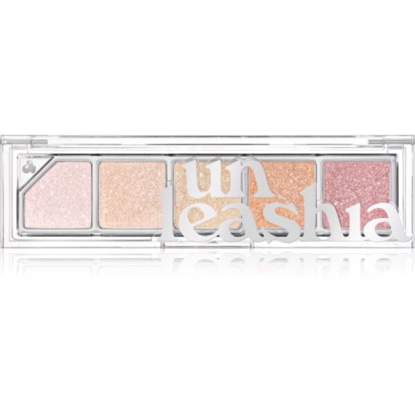 Unleashia Mood Shower Face Palette paletă cu farduri de ochi și iluminator stralucire de perla culoare NO.100 Ballerina 1 buc-ro