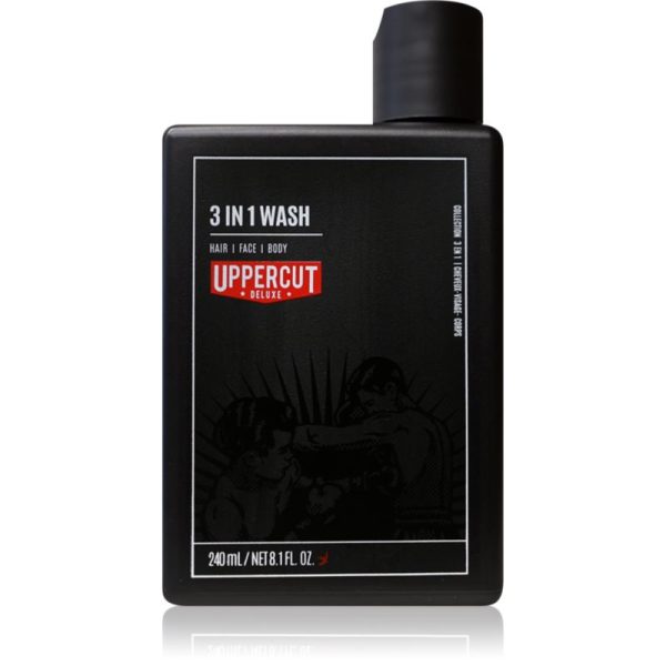 Uppercut Deluxe 3-in-1 Wash șampon pentru corp pentru barbati 240 ml-Țena