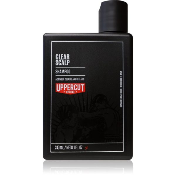 Uppercut Deluxe Clear Scalp sampon anti-matreata pentru barbati 240 ml-Țena