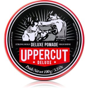 Uppercut Deluxe Deluxe Pomade alifie pentru par cu fixare foarte puternica pentru bărbați 30 g-Țena