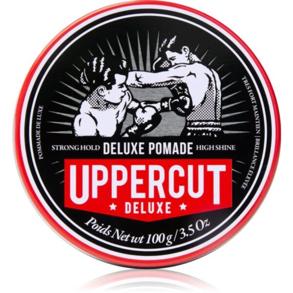 Uppercut Deluxe Deluxe Pomade alifie pentru par cu fixare foarte puternica pentru bărbați 30 g-Țena