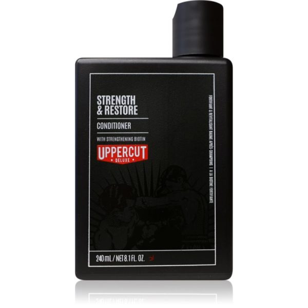 Uppercut Deluxe Strength & Restore balsam pentru indreptare pentru păr pentru bărbați 240 ml-Țena