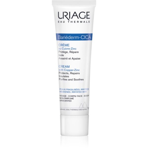 Uriage Bariéderm Cica-Cream with Copper-Zinc cremă reparatoare cu cupru și zinc cu Panthenol 100 ml-ro