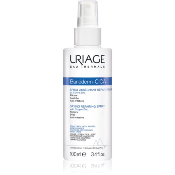 Uriage Bariéderm Cica Drying Repairing Spray spray reparator cu conținut de cupru și zinc