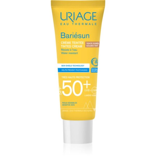 Uriage Bariésun Tinted Cream SPF 50+ crema de fata cu efect de protectie SPF 50+ culoare Golden tint 50 ml-ro