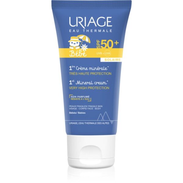 Uriage Bébé 1st Mineral Cream SPF 50+ Crema de soare cu minerale SPF 50+ 50 ml-Țena