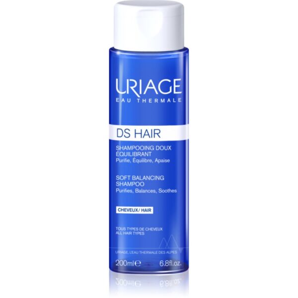Uriage DS HAIR Soft Balancing Shampoo sampon pentru curatare pentru piele sensibila 200 ml-Țena