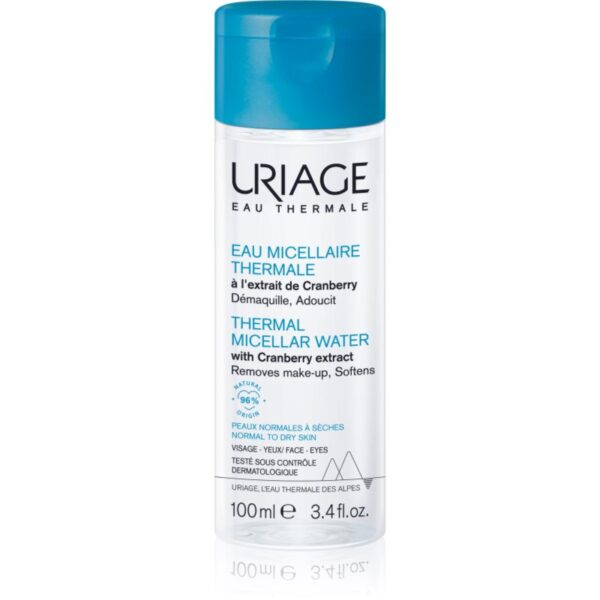 Uriage Hygiène Thermal Micellar Water - Normal to Dry Skin apa pentru curatare cu particule micele pentru ten normal spre uscat 100 ml-Țena