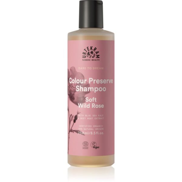 Urtekram Soft Wild Rose sampon delicat pentru păr vopsit 250 ml-Țena
