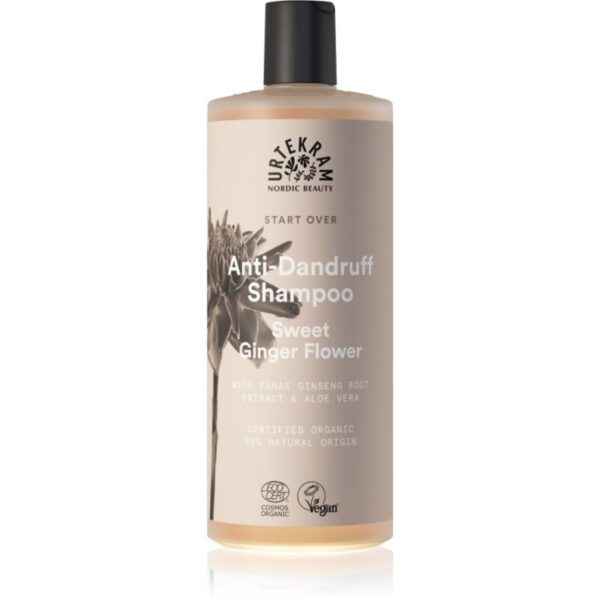 Urtekram Sweet Ginger Flower șampon hidratant anti-mătreață cu extracte de aloe si ghimbir 500 ml-Țena