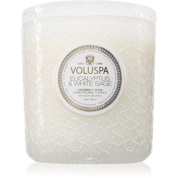 VOLUSPA Maison Blanc Eucalyptus & White Sage lumânare parfumată 850 g-Țena