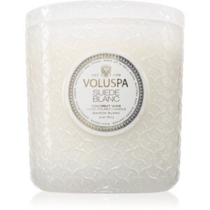 VOLUSPA Maison Blanc Suede Blanc lumânare parfumată 850 g-Țena