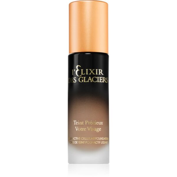 Valmont l' Elixir Des Glaciers Teint Précieux fond de ten cu acoperire ridicată pentru netezirea pielii si inchiderea porilor culoare Amber Beige in F-Țena
