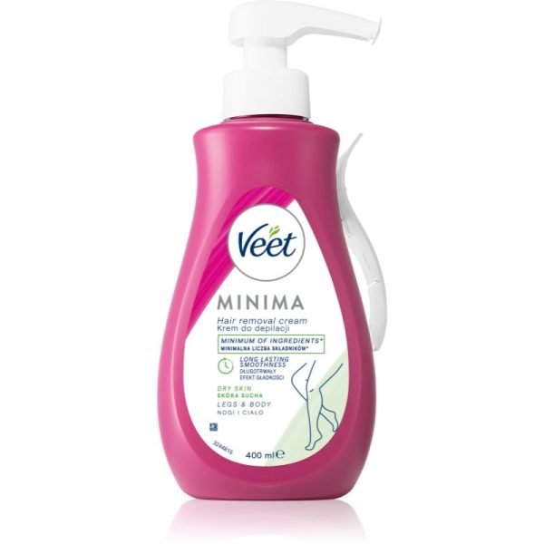 Veet Minima Dry Skin cremă depilatoare cu efect hidratant pentru piele uscata 400 ml-ro