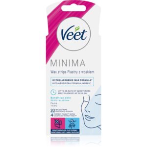 Veet Minima Hypoallergenic benzi depilatoare cu ceara rece faciale 20 buc-ro