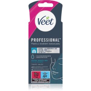 Veet Professional Benzi de ceara depilatoare pentru fata pentru piele sensibilă 40 buc-Țena