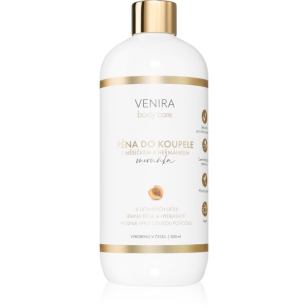 Venira Bath Foam with Calendula and Chamomile spuma de baie Apricot 500 ml-Țena