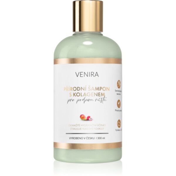 Venira Shampoo for Hair Growth sampon natural cu colagen cu parfum Mango-Lychee 300 ml-ro