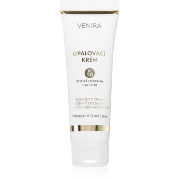 Venira Sunscreen SPF 50 cremă pentru plaja cu filtru UVA si UVB 50 ml-Țena