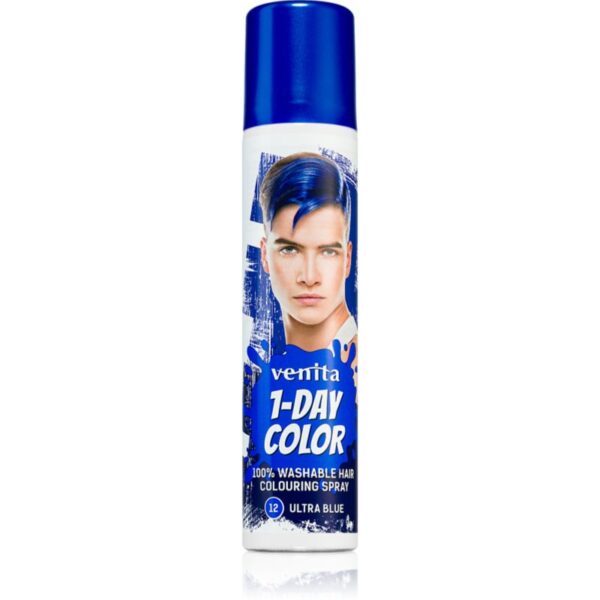 Venita 1-Day Color spray colorat pentru păr culoare No. 12 - Ultra Blue 50 ml-Țena