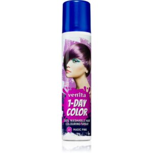 Venita 1-Day Color spray colorat pentru păr culoare No. 13 - Magic Pink 50 ml-Țena