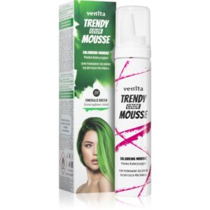 Venita Trendy Color Mousse vopsea de par sub forma de spuma fără amoniac culoare No. 37 - Emerald Green 75 ml-ro