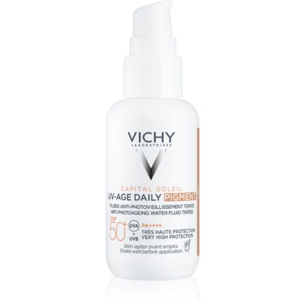 Vichy Capital Soleil Daily SPF50+ fluid protector tonifiant pentru față SPF 50+ culoare Light 40 ml-ro