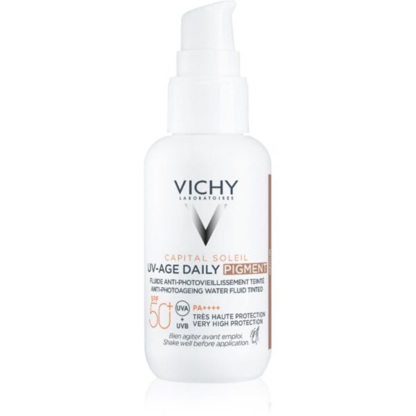 Vichy Capital Soleil Daily SPF50+ fluid protector tonifiant pentru față SPF 50+ culoare Medium 40 ml-ro