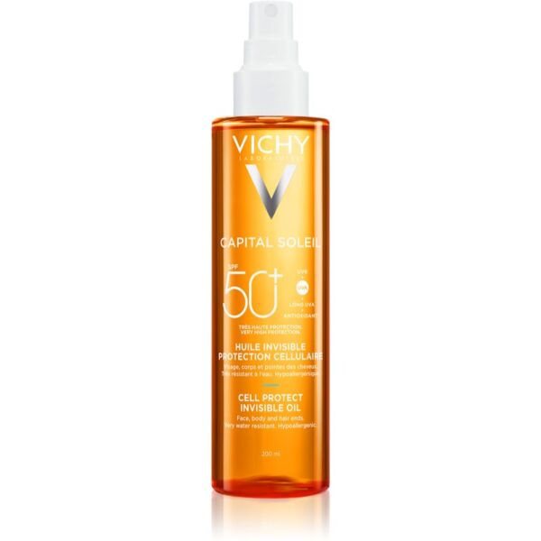Vichy Capital Soleil Idéal Soleil ulei pentru plaja SPF 50+ 200 ml-Țena