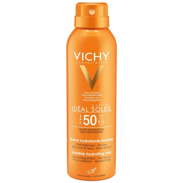 Vichy Capital Soleil spray hidratant invizibil SPF 50 200 ml-Țena