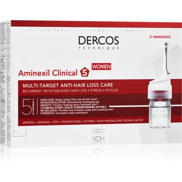 Vichy Dercos Aminexil Clinical 5 Tratament împotriva căderii părului pentru femei 21x6 ml-ro