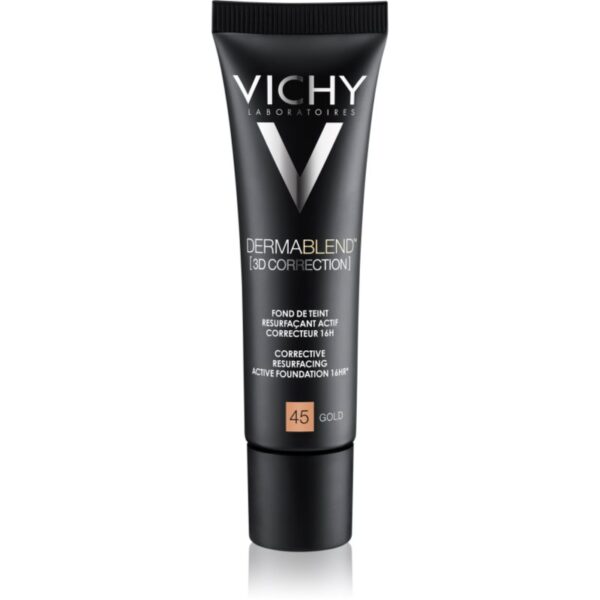 Vichy Dermablend 3D Correction Corecție pentru netezirea machiajului SPF 25 culoare 45 Gold  30 ml-ro