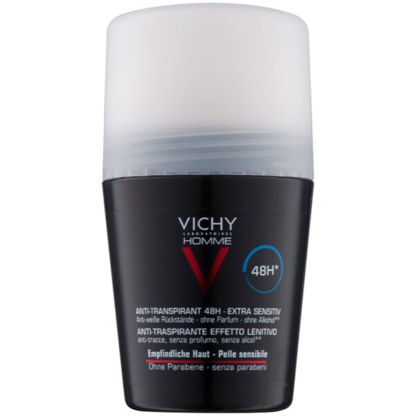 Vichy Homme Deodorant antiperspirant roll-on fara parfum 48h 50 ml-ro