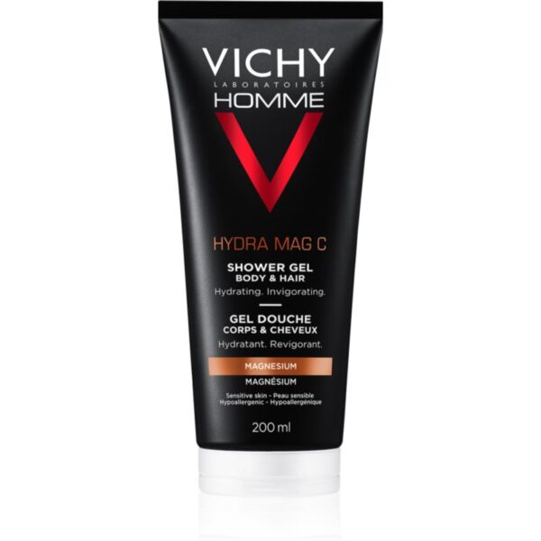 Vichy Homme Hydra-Mag C gel de duș pentru corp si par 200 ml-ro