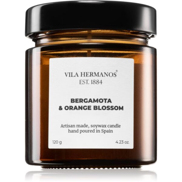 Vila Hermanos Apothecary Bergamot & Orange Blossom lumânare parfumată 120 g-ro