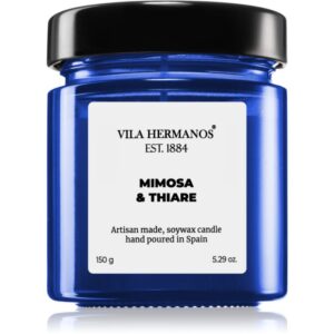 Vila Hermanos Apothecary Cobalt Blue Mimosa & Thiare lumânare parfumată 150 g-ro