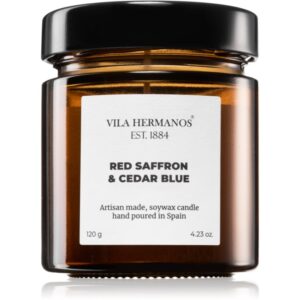 Vila Hermanos Apothecary Red Saffron & Cedar Blue lumânare parfumată 150 g-ro