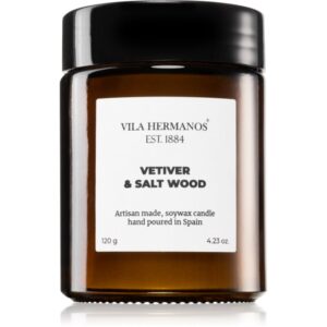 Vila Hermanos Apothecary Vetiver & Salt Wood lumânare parfumată 120 g-ro