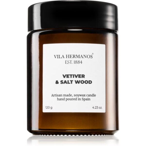 Vila Hermanos Apothecary Vetiver & Salt Wood lumânare parfumată 120 g-ro