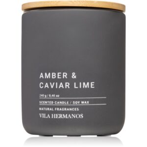 Vila Hermanos Concrete Amber & Caviar Lime lumânare parfumată 240 g-ro