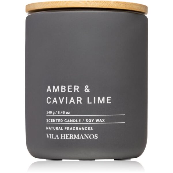 Vila Hermanos Concrete Amber & Caviar Lime lumânare parfumată 240 g-ro