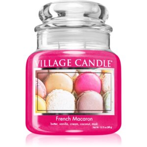 Village Candle French Macaroon lumânare parfumată (Glass Lid) 389 g-ro