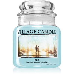 Village Candle Rain lumânare parfumată (Glass Lid) 389 g-ro