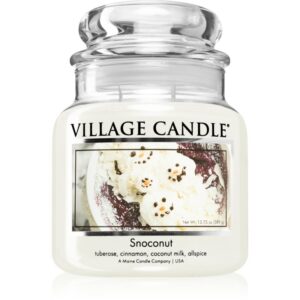 Village Candle Snoconut lumânare parfumată (Glass Lid) 389 g-ro